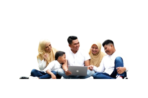 happy malay family